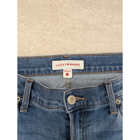 Lucky Brand Womens Sweet Mid Rise Straight Jeans Size 14 / 32 Blue Stretch - Picture 5 of 10